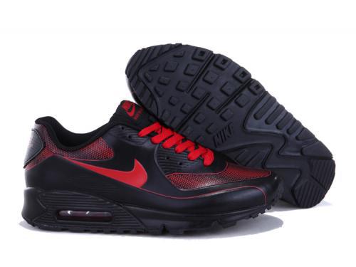 Nike Air Max 90 Men Black Red Running Shoes Hong Kong